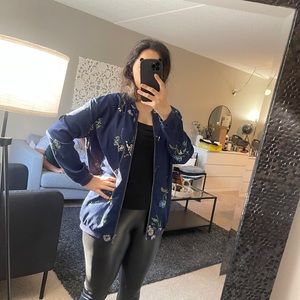 Sophie Rue Floral Comber Jacket Oversized Size M